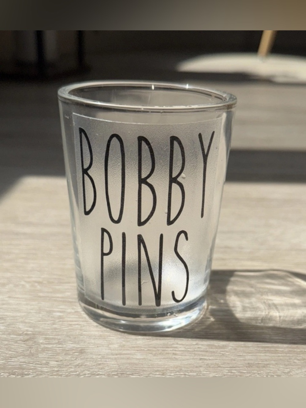 Glass Bobby Pins Vanity Organizer